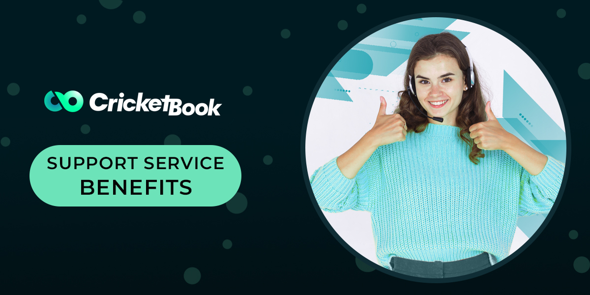 List of advantages of CricketBook bookmaker support service  