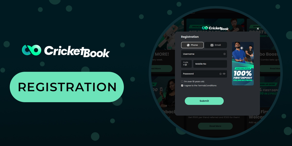 Toolkit step by step how to create a new account on the CricketBook website 