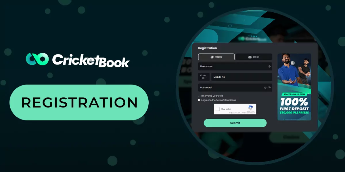 How to register a new account on the CricketBook India website
